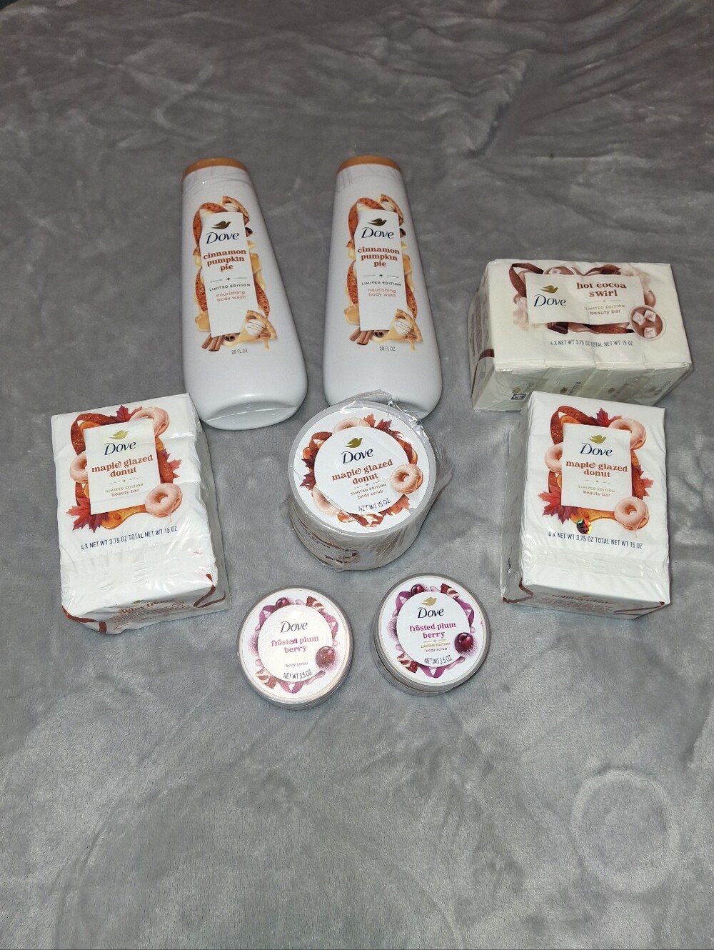 Dove Limited Edition Holiday Treats Lot Pumpkin Maple Donut Hot Cocoa 8pc Bundle